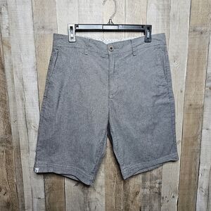 Five Four Chino Shorts Mens Size 33 Gray Flat Front Casual